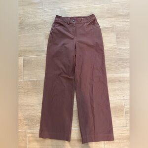 Lululemon women’s wide leg pant high rise pink size 26